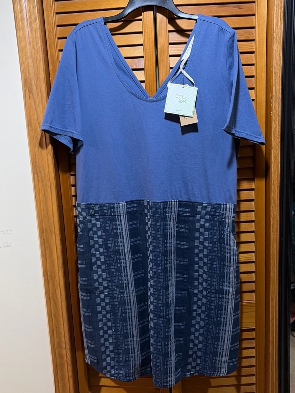 NWT Woolrich Organic Cotton Dress Ecorich Afterlight XL